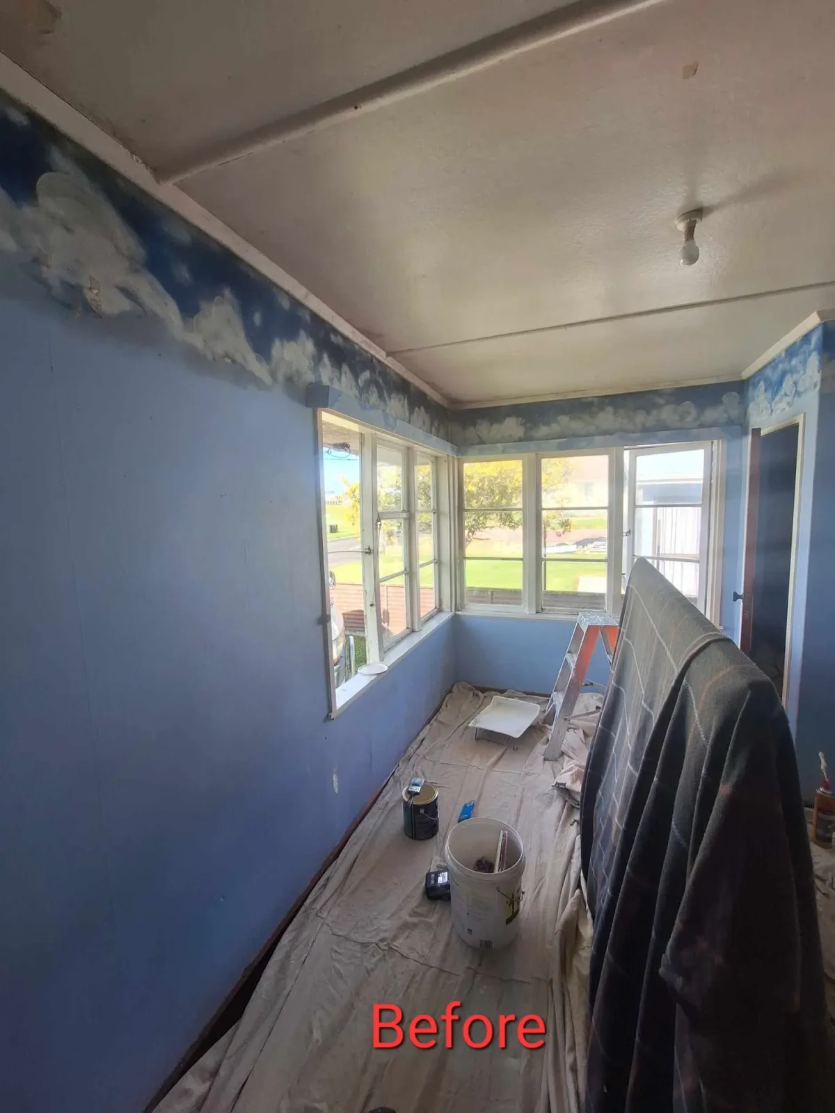 Interior before painting